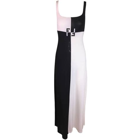 fendi fabulous black|fendi dress black and white.